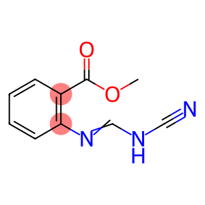 Benzoic acid, 2-[[(cyanoamino)methylene]amino]-, methyl ester (9CI)