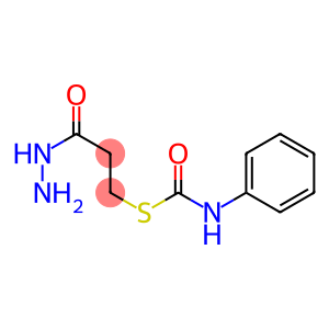 Propanoic acid,3-[[(phenylamino)carbonyl]thio]-, hydrazide