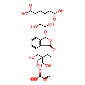 己二酸与1,2-乙二醇、2-乙基-2-(羟甲基)-1,3-丙二醇、1,3-异苯并呋喃二酮和2-丙烯酸酯的聚合物