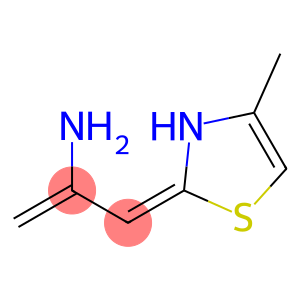 1-Propen-2-amine,3-(4-methyl-2(3H)-thiazolylidene)-,(E)-(9CI)