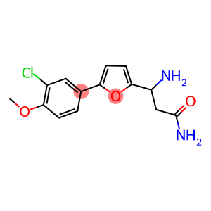 3-AMINO-3-[5-(3-CHLORO-4-METHOXYPHENYL)-FURAN-2-YL]-PROPIONIC ACID AMIDE