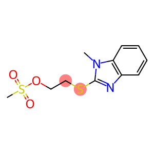 Ethanol, 2-[(1-methyl-1H-benzimidazol-2-yl)thio]-, 1-methanesulfonate
