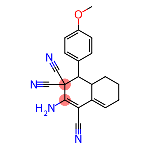 2-amino-4-(4-methoxyphenyl)-4a,5,6,7-tetrahydro-1,3,3(4H)-naphthalenetricarbonitrile