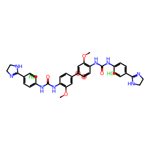 4,4''-Bicarbanilide,4',4'''-di-2-imidazolin-2-yl-2,2''-dimethoxy-, dihydrochloride (7CI,8CI)