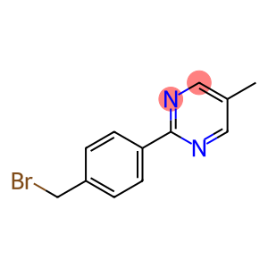 Pyrimidine, 2-[4-(bromomethyl)phenyl]-5-methyl- (9CI)