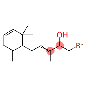 3-Penten-2-ol, 1-bromo-5-(2,2-dimethyl-6-methylene-3-cyclohexen-1-yl)-3-methyl- (9CI)