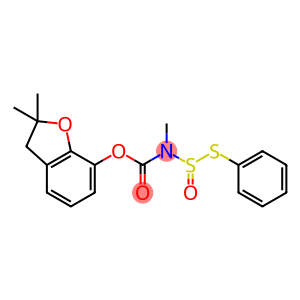 2,3-Dihydro-2,2-dimethylbenzofuranyl-7-(methyl)(phenylthiosulfinyl)car bamate