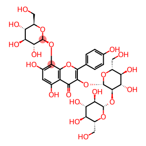 4H-1-Benzopyran-4-one, 3-[(2-O-β-D-glucopyranosyl-β-D-glucopyranosyl)oxy]-8-(β-D-glucopyranosyloxy)-5,7-dihydroxy-2-(4-hydroxyphenyl)-