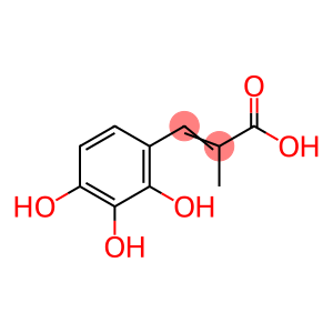 2-Propenoic acid, 2-methyl-3-(2,3,4-trihydroxyphenyl)- (9CI)