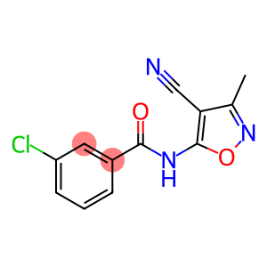 Benzamide,  3-chloro-N-(4-cyano-3-methyl-5-isoxazolyl)-