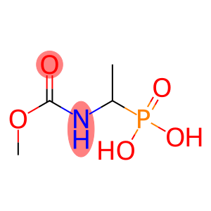 Carbamic  acid,  (1-phosphonoethyl)-,  C-methyl  ester  (9CI)