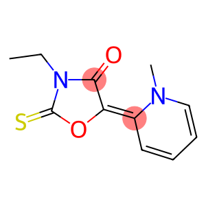 3-ETHYL-5-(1-METHYL-PYRIDIN-2-YLIDENE)-4-OXO-2-THIOXO-OXAZOLE