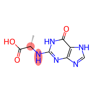 Alanine,  N-(6,7-dihydro-6-oxo-1H-purin-2-yl)-  (9CI)