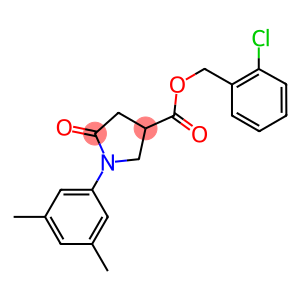 2-chlorobenzyl 1-(3,5-dimethylphenyl)-5-oxo-3-pyrrolidinecarboxylate