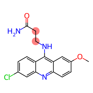 3-[(6-chloro-2-methoxy-acridin-9-yl)amino]propanamide