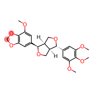 1,3-Benzodioxole, 4-methoxy-6-[(1R,3aR,4S,6aR)-tetrahydro-4-(3,4,5-trimethoxyphenyl)-1H,3H-furo[3,4-c]furan-1-yl]-