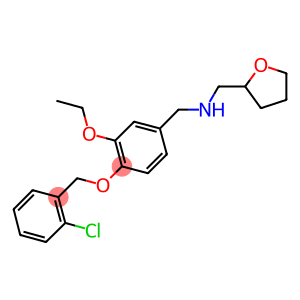 N-{4-[(2-chlorobenzyl)oxy]-3-ethoxybenzyl}-N-(tetrahydro-2-furanylmethyl)amine