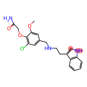 2-[2-chloro-4-({[2-(1H-indol-3-yl)ethyl]amino}methyl)-6-methoxyphenoxy]acetamide