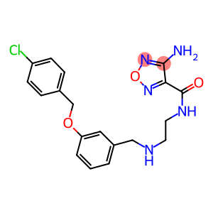 4-amino-N-[2-({3-[(4-chlorobenzyl)oxy]benzyl}amino)ethyl]-1,2,5-oxadiazole-3-carboxamide