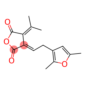 2,5-Furandione, 3-[2-(2,5-dimethyl-3-furanyl)ethylidene]dihydro-4-(1-methylethylidene)-, (E)- (9CI)