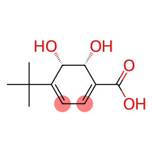 1,3-Cyclohexadiene-1-carboxylic acid, 4-(1,1-dimethylethyl)-5,6-dihydroxy-, (5S,6R)- (9CI)