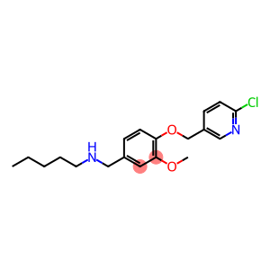 N-{4-[(6-chloro-3-pyridinyl)methoxy]-3-methoxybenzyl}-N-pentylamine