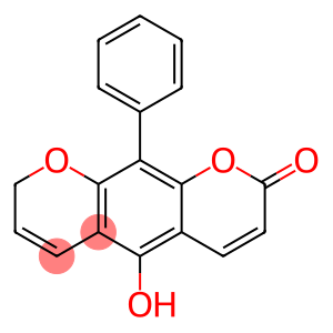 2H,8H-Benzo[1,2-b:5,4-b']dipyran-8-one, 5-hydroxy-10-phenyl- (9CI)