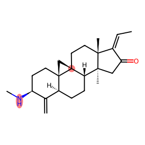 (17E)-14-Methyl-3β-(methylamino)-4-methylene-9β,19-cyclo-5α-pregn-17(20)-en-16-one