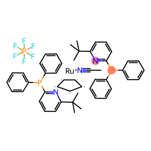 Acetonitrilebis[2-diphenylphosphino-6-t-butylpyridine]cyclopentadienylruthenium(II) hexafluorophosphate