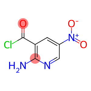 3-Pyridinecarbonyl chloride, 2-amino-5-nitro- (9CI)