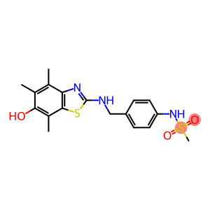 Methanesulfonamide,  N-[4-[[(6-hydroxy-4,5,7-trimethyl-2-benzothiazolyl)amino]methyl]phenyl]-