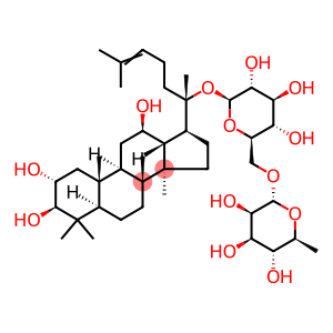 β-D-Glucopyranoside, (2α,3β,12β)-2,3,12-trihydroxydammar-24-en-20-yl 6-O-(6-deoxy-α-L-mannopyranosyl)-