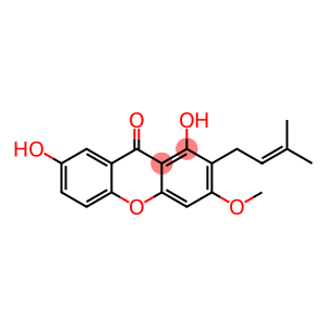 1,7-dihydroxy-3-methoxy-2-(3-methylbut-2-enyl)xanthen-9-one