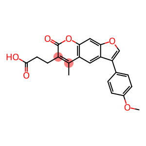 3-[3-(4-methoxyphenyl)-5-methyl-7-oxofuro[3,2-g]chromen-6-yl]propanoic acid