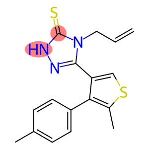 4-Allyl-5-[5-methyl-4-(4-methylphenyl)thien-3-yl]-4H-1,2,4-triazole-3-thiol