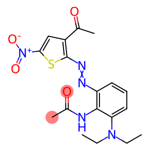 N-[2-(3-acetyl-5-nitrothiophen-2-ylazo)-5-diethylaminophenyl]acetamide