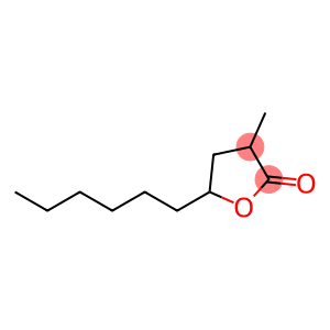2(3H)-Furanone, 5-hexyldihydro-3-methyl-