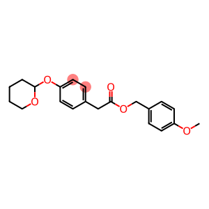 Benzeneacetic acid, 4-[(tetrahydro-2H-pyran-2-yl)oxy]-, (4-methoxyphenyl)methyl ester