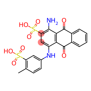 2-Anthracenesulfonicacid, 1-amino-9,10-dihydro-4-[(4-methyl-3-sulfophenyl)amino]-9,10-dioxo-