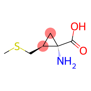 Cyclopropanecarboxylic acid, 1-amino-2-[(methylthio)methyl]-, cis- (9CI)