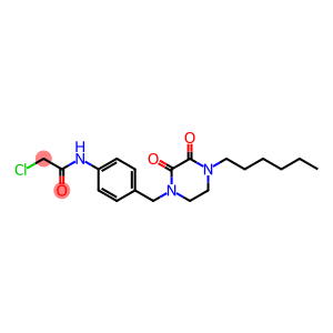 Acetamide, 2-chloro-N-[4-[(4-hexyl-2,3-dioxo-1-piperazinyl)methyl]phenyl]-