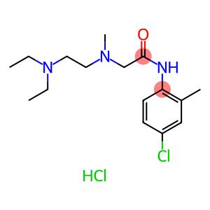 Acetamide, N-(4-chloro-2-methylphenyl)-2-[[2-(diethylamino)ethyl]methylamino]-, hydrochloride (1:2)