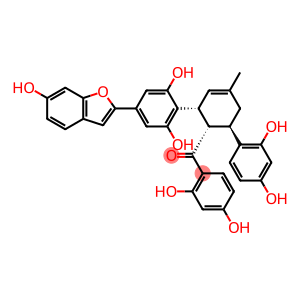 Methanone, [(1S,2R,6R)-2-[2,6-dihydroxy-4-(6-hydroxy-2-benzofuranyl)phenyl]-6-(2,4-dihydroxyphenyl)-4-methyl-3-cyclohexen-1-yl](2,4-dihydroxyphenyl)-