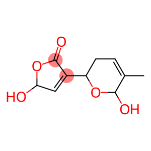 2(5H)-Furanone, 3-(3,6-dihydro-6-hydroxy-5-methyl-2H-pyran-2-yl)-5-hydroxy- (9CI)