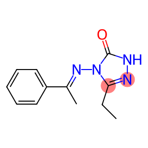 3H-1,2,4-Triazol-3-one,5-ethyl-2,4-dihydro-4-[(1-phenylethylidene)amino]-(9CI)