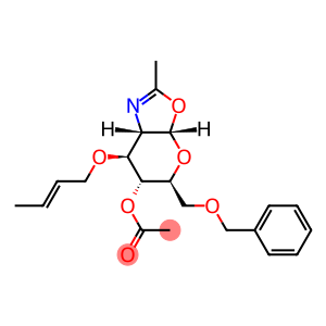 2-methyl-(2-acetamido-4-O-acetyl-6-O-benzyl-3-O-(2-butenyl)-1,2-dideoxy alpha-D-glucopyrano)(2,1-d)-2-oxazoline