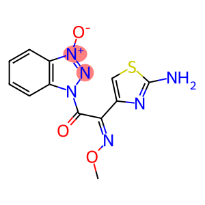 1-[2-(2)-Methoxyimino-2-(2-aminothiazol-4-yl)-acetyl] Benzotriazole-3-oxide DMF solvate
