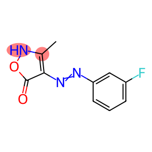 5(2H)-Isoxazolone, 4-[2-(3-fluorophenyl)diazenyl]-3-methyl-