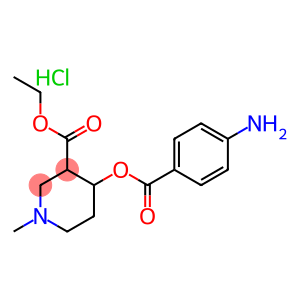 ethyl 4-(4-aminobenzoyl)oxy-1-methyl-piperidine-3-carboxylate hydrochl oride