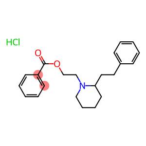 2-(2-phenethyl-1-piperidyl)ethyl benzoate hydrochloride